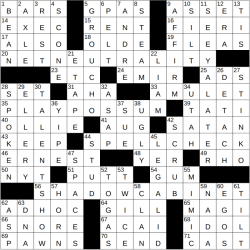 I'll take that as crossword