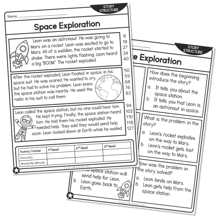 Extended reading comprehension funding space exploration